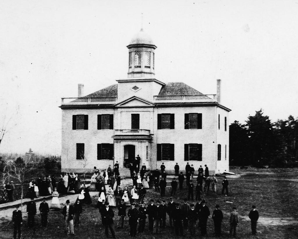 Exterior image of the seminary building at Westbrook Junior College